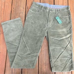 LL Bean olive green corduroy pants